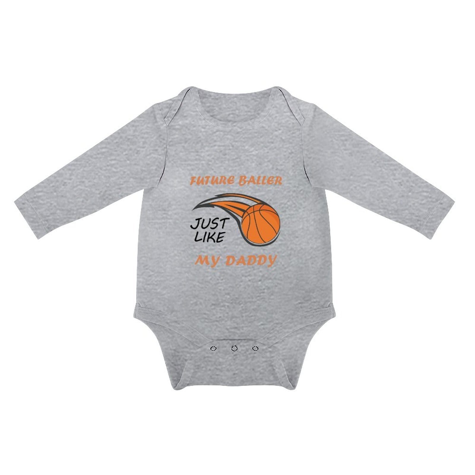 FacePajamas Baby Pajama 3 MONTHS / Gray Infant Newborn Baby Boys Girls Cotton Future Baller Cherub Bubble Romper Triangular Baby Jumpsuit Bubble