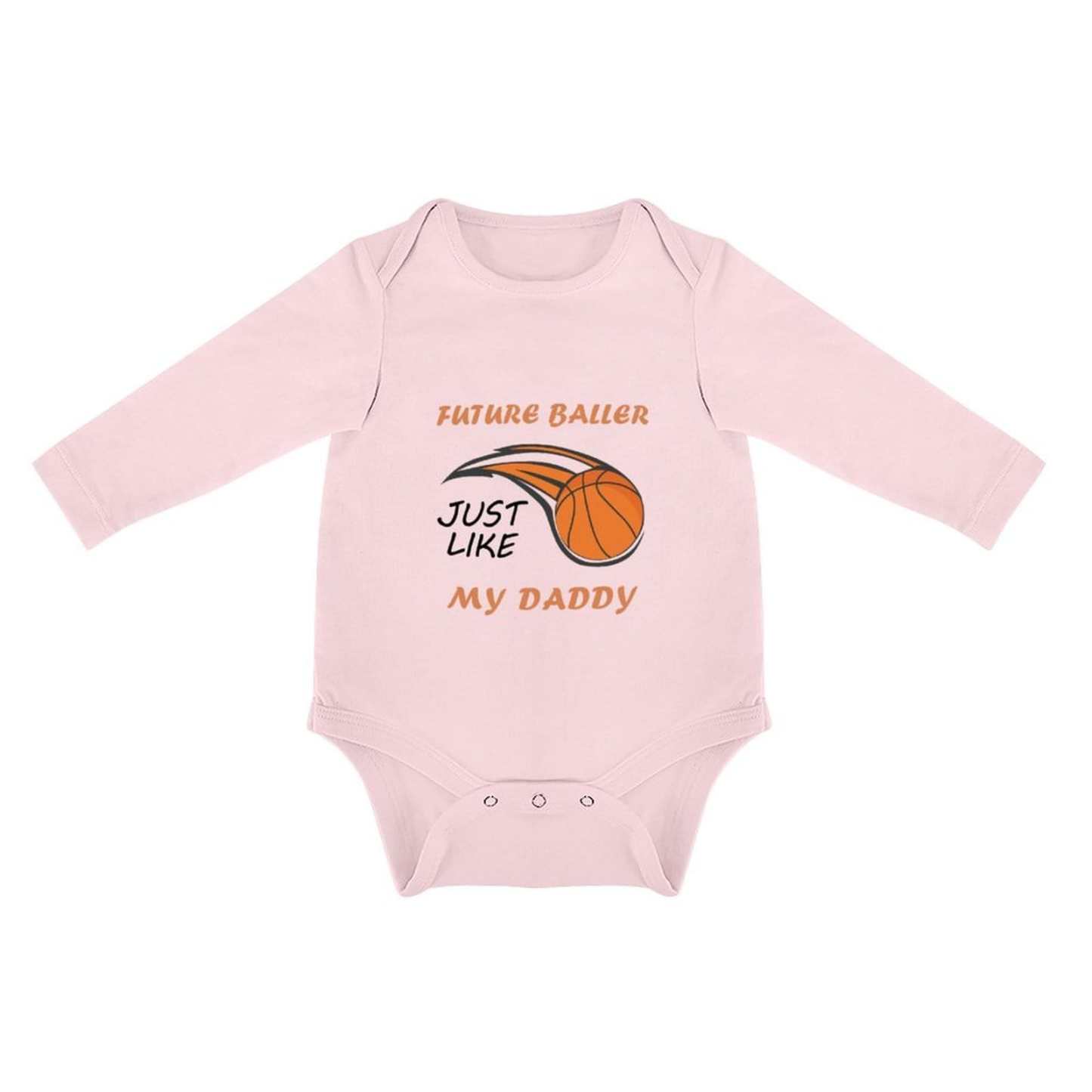 FacePajamas Baby Pajama 3 MONTHS / Pink Infant Newborn Baby Boys Girls Cotton Future Baller Cherub Bubble Romper Triangular Baby Jumpsuit Bubble