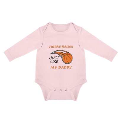 FacePajamas Baby Pajama 3 MONTHS / Pink Infant Newborn Baby Boys Girls Cotton Future Baller Cherub Bubble Romper Triangular Baby Jumpsuit Bubble