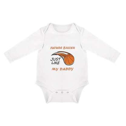 FacePajamas Baby Pajama 3 MONTHS / White Infant Newborn Baby Boys Girls Cotton Future Baller Cherub Bubble Romper Triangular Baby Jumpsuit Bubble