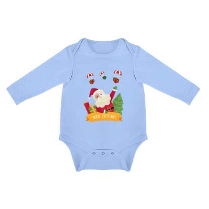 FacePajamas Baby Pajama 3months / Blue Custom Face Angel Infant Bodysuit One Piece Jumpsuit Personalized Long Sleeve Rompers Baby Clothes