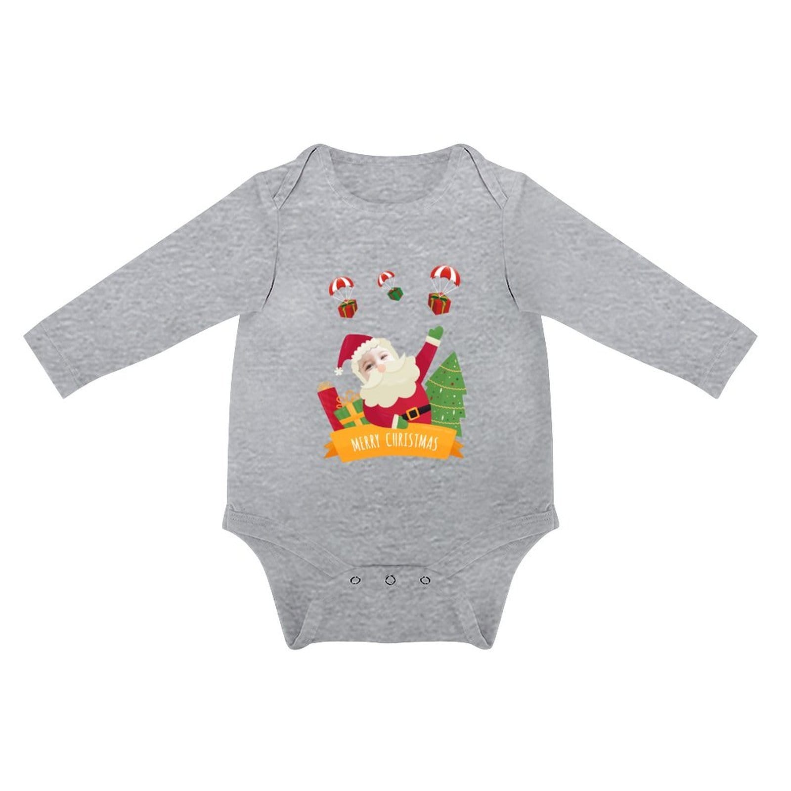 FacePajamas Baby Pajama 3months / Gray Custom Face Angel Infant Bodysuit One Piece Jumpsuit Personalized Long Sleeve Rompers Baby Clothes