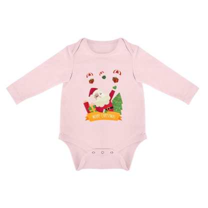 FacePajamas Baby Pajama 3months / Pink Custom Face Angel Infant Bodysuit One Piece Jumpsuit Personalized Long Sleeve Rompers Baby Clothes