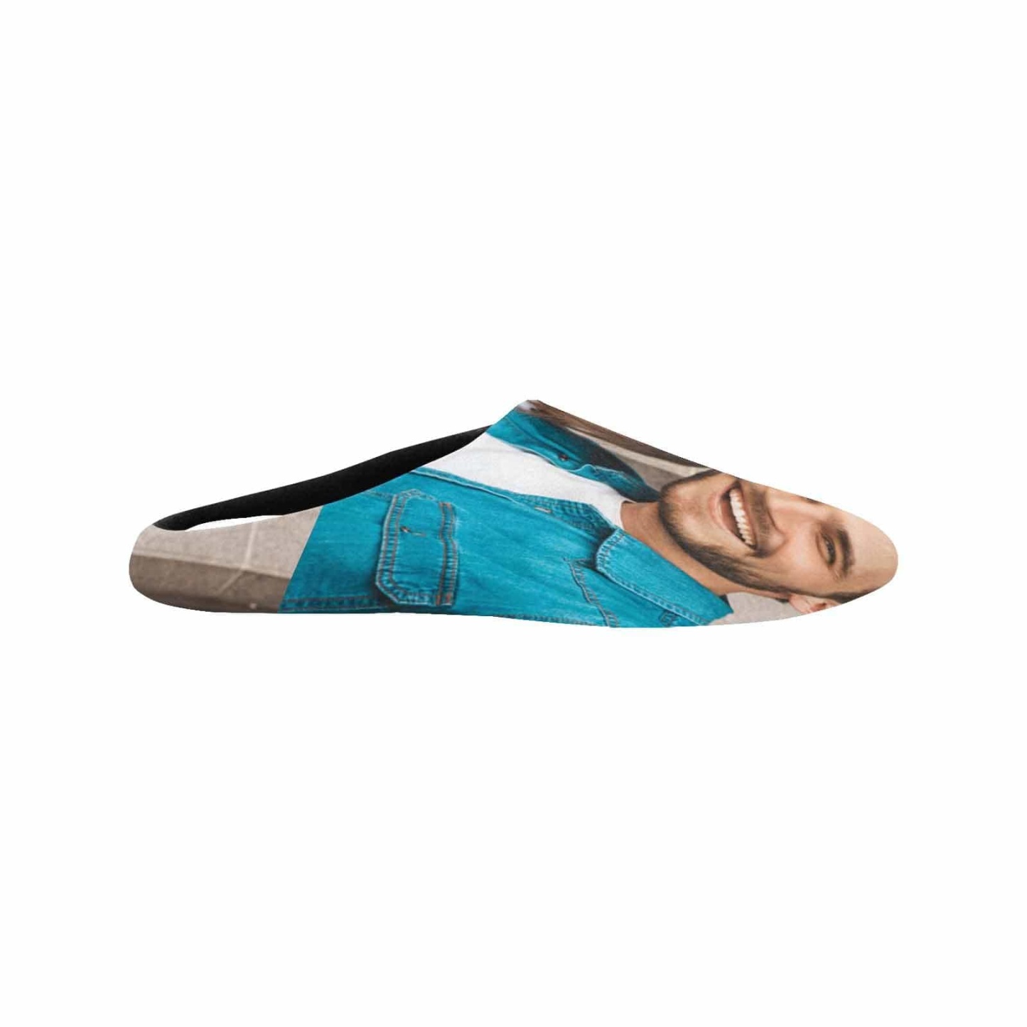 FacePajamas Slippers 7 AM Custom Couple Photo&Name All Over Print Personalized Non-Slip Cotton Slippers For Couple Girlfriend Boyfriend