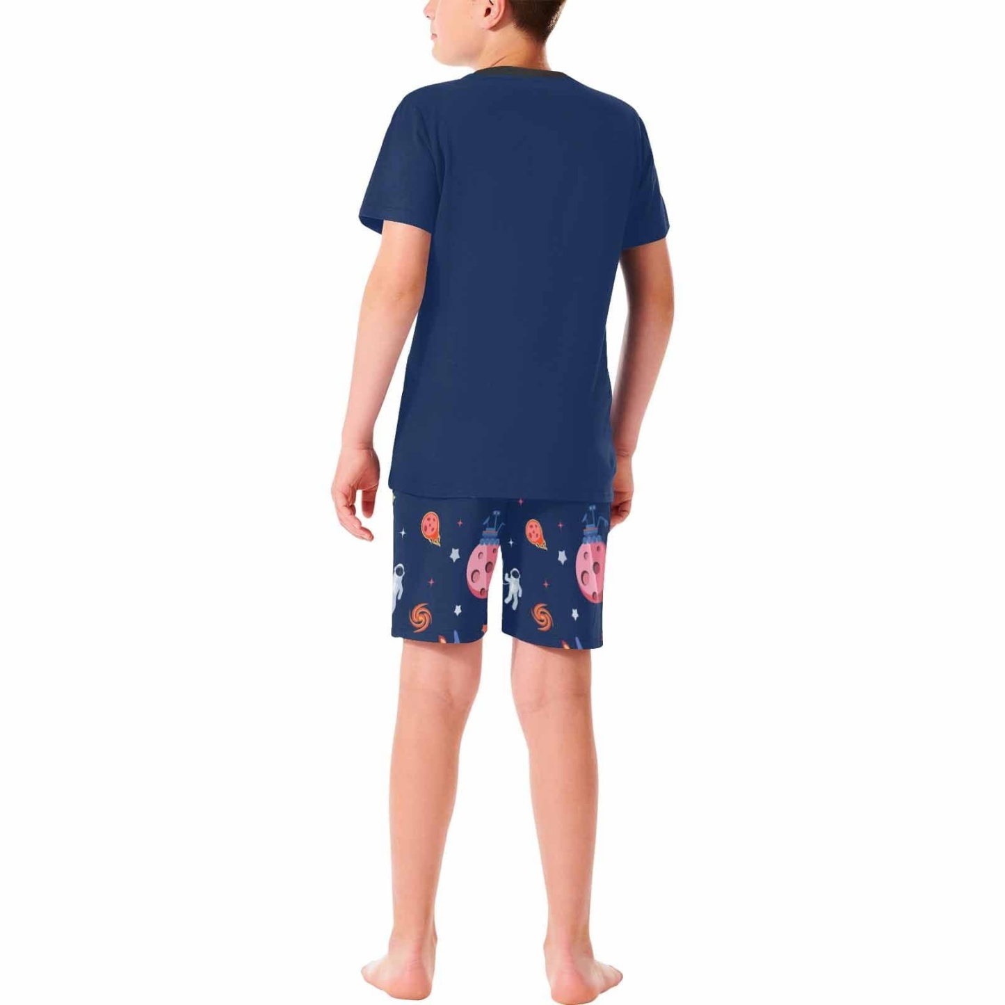 FacePajamas Pajama Big Boy Pajamas Custom Face Dream Personalized Kids Short Sleeve Pajama Set For Boys 8-15Y