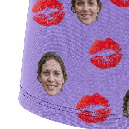 FacePajamas Men Underwear Boxer Briefs with Custom Waistband Men's Custom Face&Name Hug Lip Underwear
