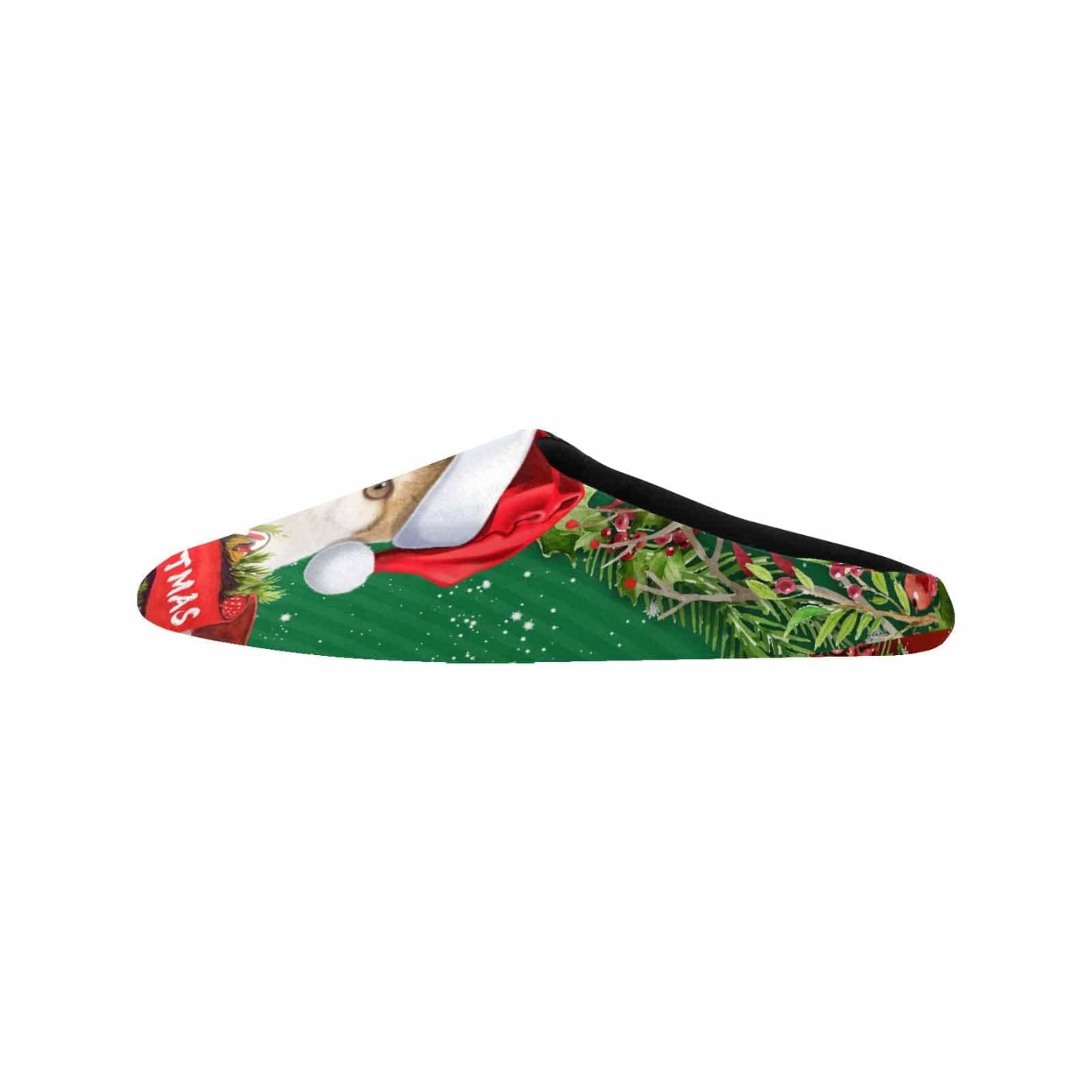 FacePajamas Slippers Couple Gift Red Green Custom Pet Cat Photo All Over Print Personalized Non-Slip Cotton Slippers For Girlfriend Boyfriend