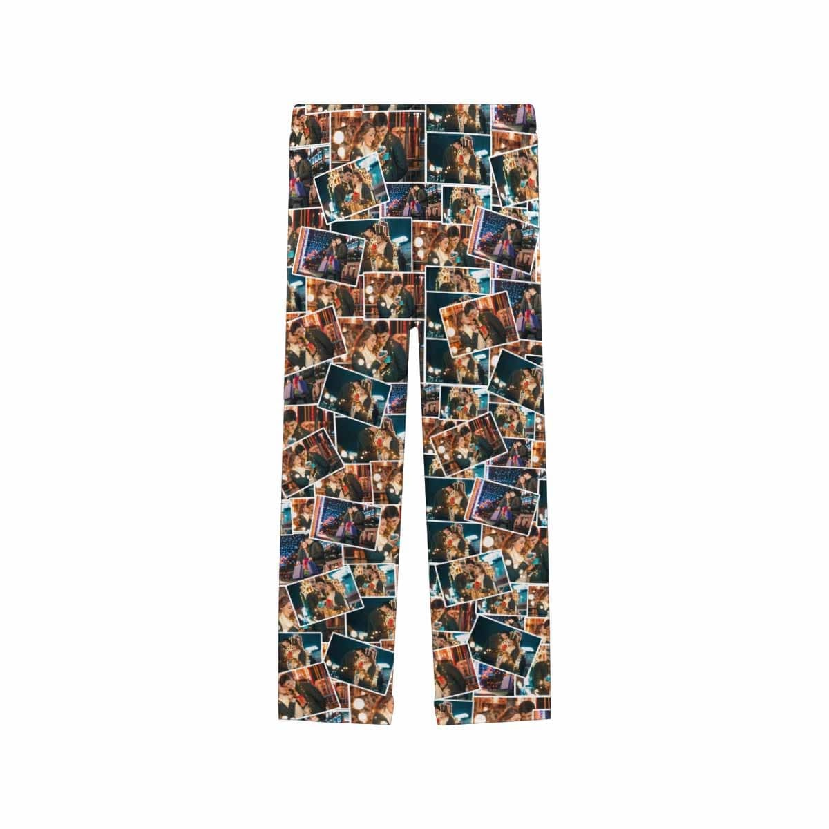 FacePajamas Custom Collage Couple Pajamas Sleepwear for Women's&Men's
