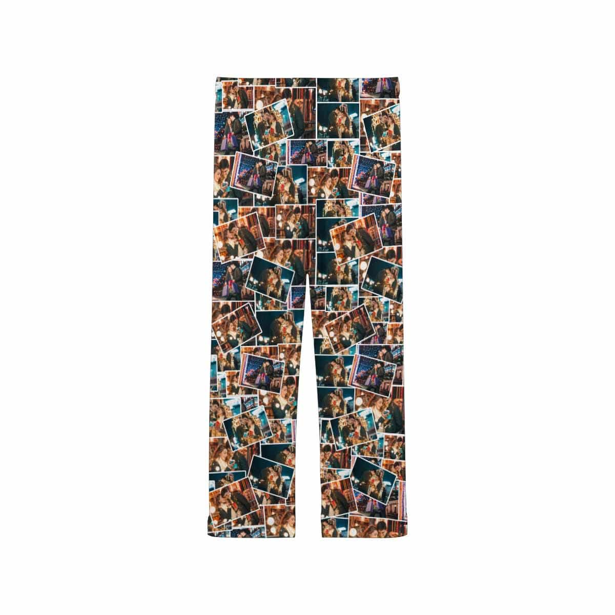 FacePajamas Custom Collage Couple Pajamas Sleepwear for Women's&Men's