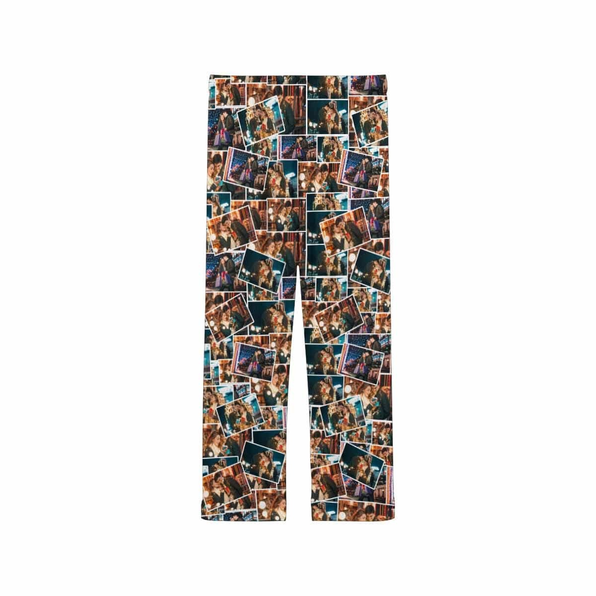 FacePajamas Custom Collage Couple Pajamas Sleepwear for Women's&Men's