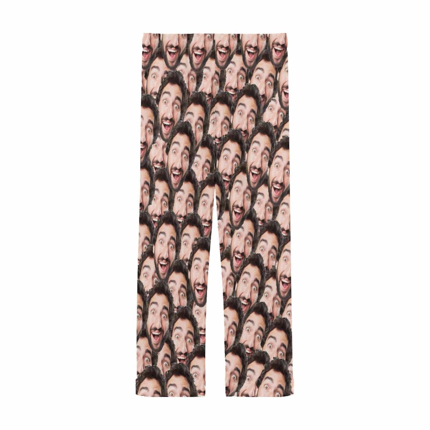 FacePajamas Pajama Shirt&Pants Custom Couple Face Seamless Sleepwear Personalized Women's&Men's Slumber Party Long Pajama Pants