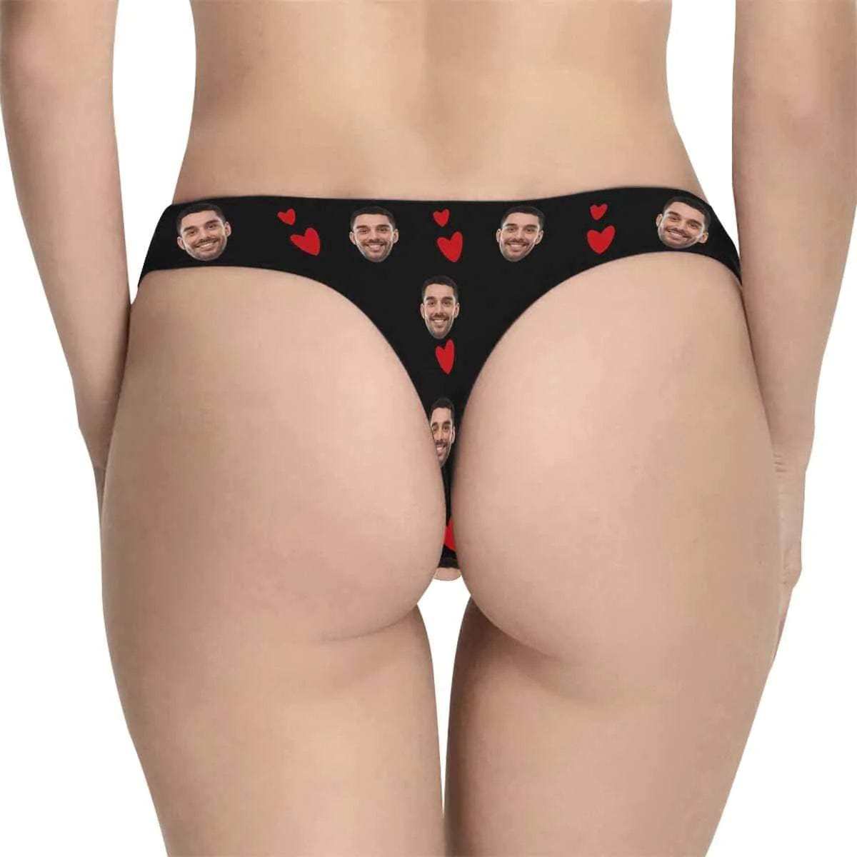 FacePajamas Mix Briefs Custom Couple Matching Lingerie Briefs I Licked It So It's Mine Personalized Face Underwear For Couple Gifts Made for You Gift