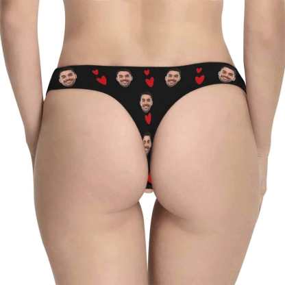 FacePajamas Mix Briefs Custom Couple Matching Lingerie Briefs I Licked It So It's Mine Personalized Face Underwear For Couple Gifts Made for You Gift