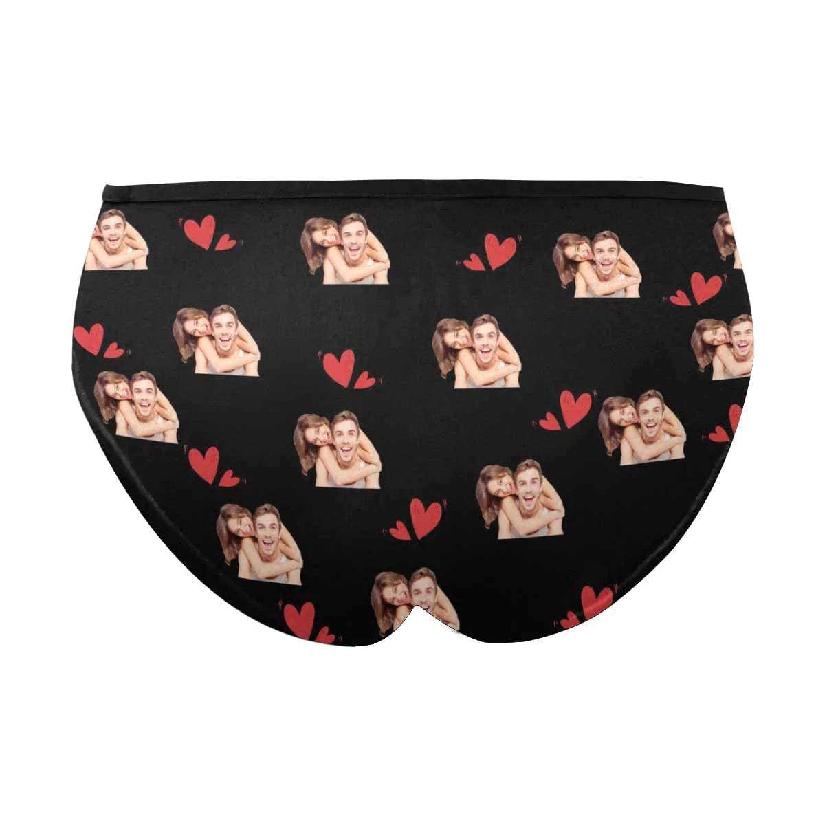 FacePajamas Mix Briefs Custom Couple Matching Lingerie Briefs I'm Just Here For The Sex Personalized Face Underwear For Couple Gifts Made for Your Gift