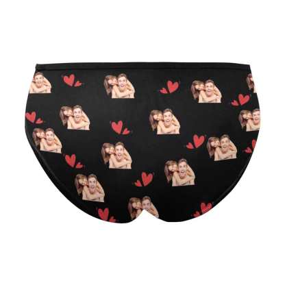 FacePajamas Mix Briefs Custom Couple Matching Lingerie Briefs I'm Just Here For The Sex Personalized Face Underwear For Couple Gifts Made for Your Gift