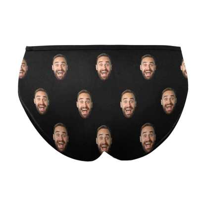 FacePajamas Mix Briefs Custom Couple Matching Lingerie Briefs LE P'TIT cut À laetitia Personalized Face Underwear For Couple Gifts Made for Your Gift