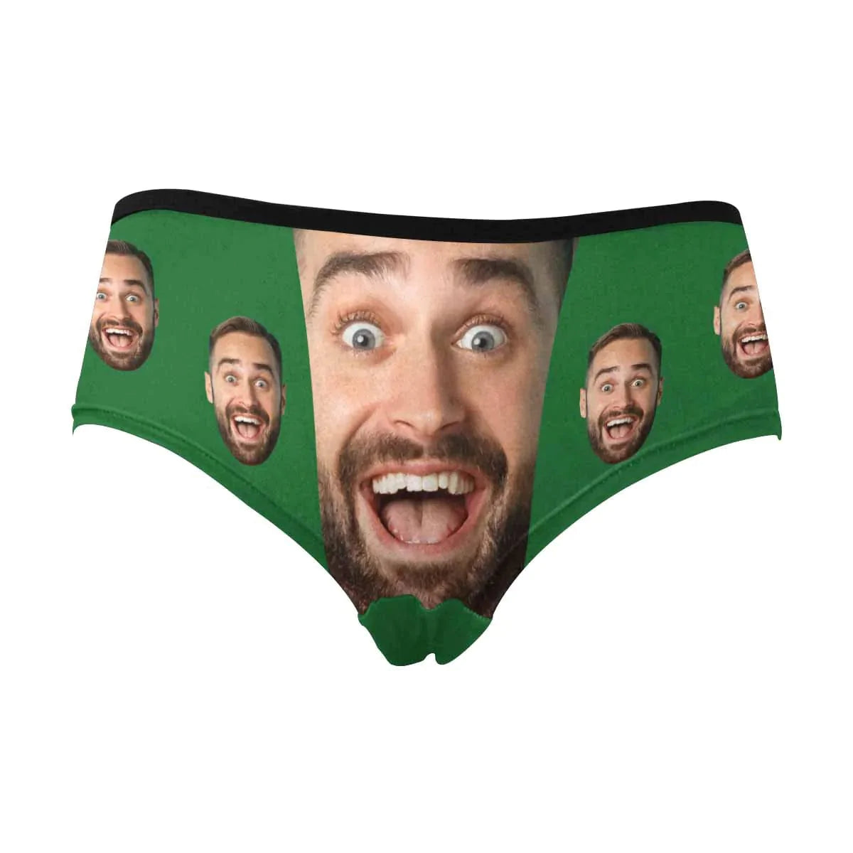 FacePajamas Women Underwear Custom Men's Face Underwear Personalized Girlfriend Face Women's High-cut Briefs Valentine's Gift for Girlfriend or Wife