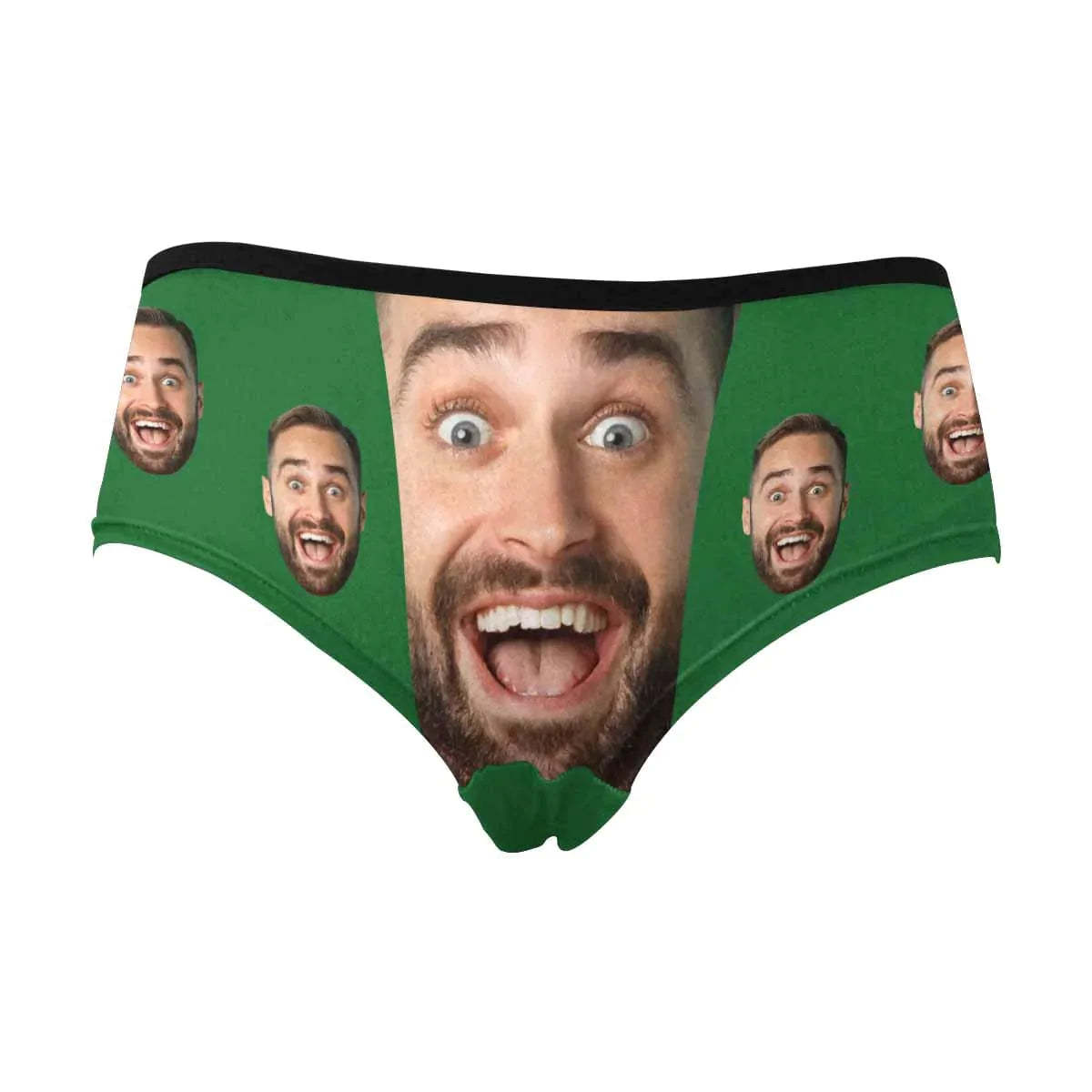 FacePajamas Women Underwear Custom Men's Face Underwear Personalized Girlfriend Face Women's High-cut Briefs Valentine's Gift for Girlfriend or Wife