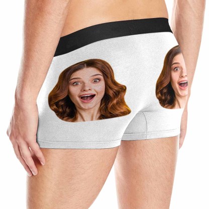 FacePajamas Underwear Custom Couple Matching Lingerie Briefs Personalized Girlfriend Face Underwear For Couple Gifts Made for Your Gift