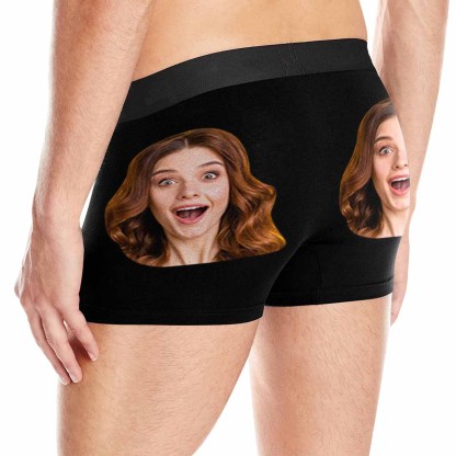 FacePajamas Underwear Custom Couple Matching Lingerie Briefs Personalized Girlfriend Face Underwear For Couple Gifts Made for Your Gift
