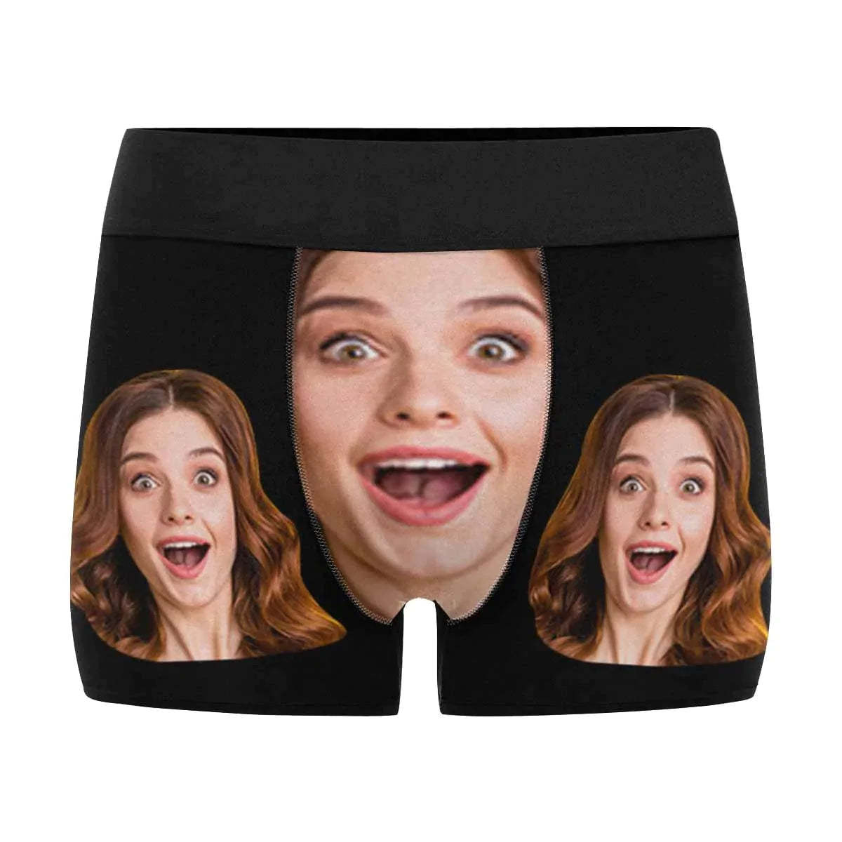 FacePajamas Underwear Custom Couple Matching Lingerie Briefs Personalized Girlfriend Face Underwear For Couple Gifts Made for Your Gift