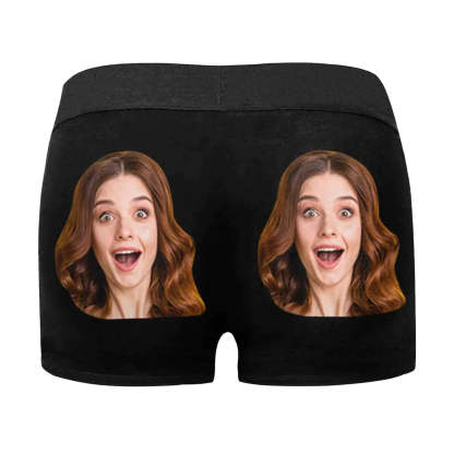 FacePajamas Underwear Custom Couple Matching Lingerie Briefs Personalized Girlfriend Face Underwear For Couple Gifts Made for Your Gift