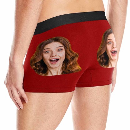 FacePajamas Underwear Custom Couple Matching Lingerie Briefs Personalized Girlfriend Face Underwear For Couple Gifts Made for Your Gift