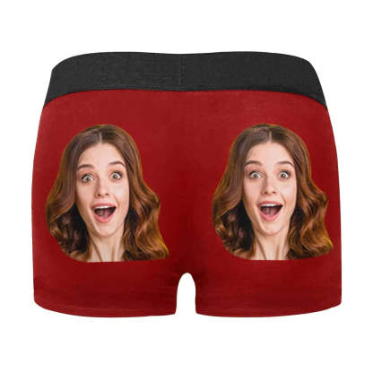 FacePajamas Underwear Custom Couple Matching Lingerie Briefs Personalized Girlfriend Face Underwear For Couple Gifts Made for Your Gift