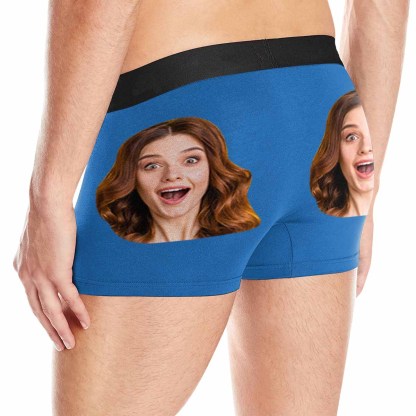 FacePajamas Underwear Custom Couple Matching Lingerie Briefs Personalized Girlfriend Face Underwear For Couple Gifts Made for Your Gift