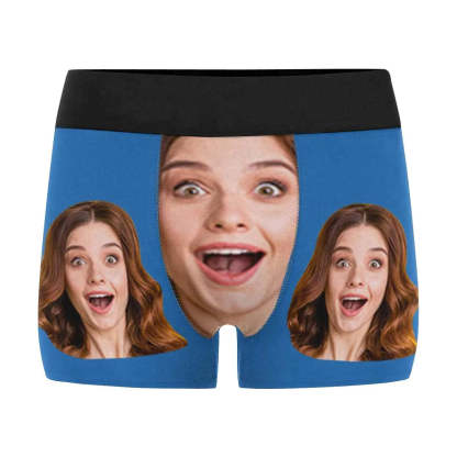 FacePajamas Underwear Custom Couple Matching Lingerie Briefs Personalized Girlfriend Face Underwear For Couple Gifts Made for Your Gift