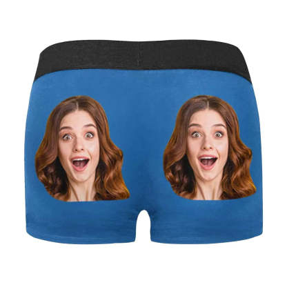 FacePajamas Underwear Custom Couple Matching Lingerie Briefs Personalized Girlfriend Face Underwear For Couple Gifts Made for Your Gift