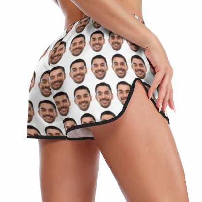 FacePajamas Pajama Custom Face Boyfriend Pajamas Sleepwear Personalized Women's Sexy Cami Pajamas Set