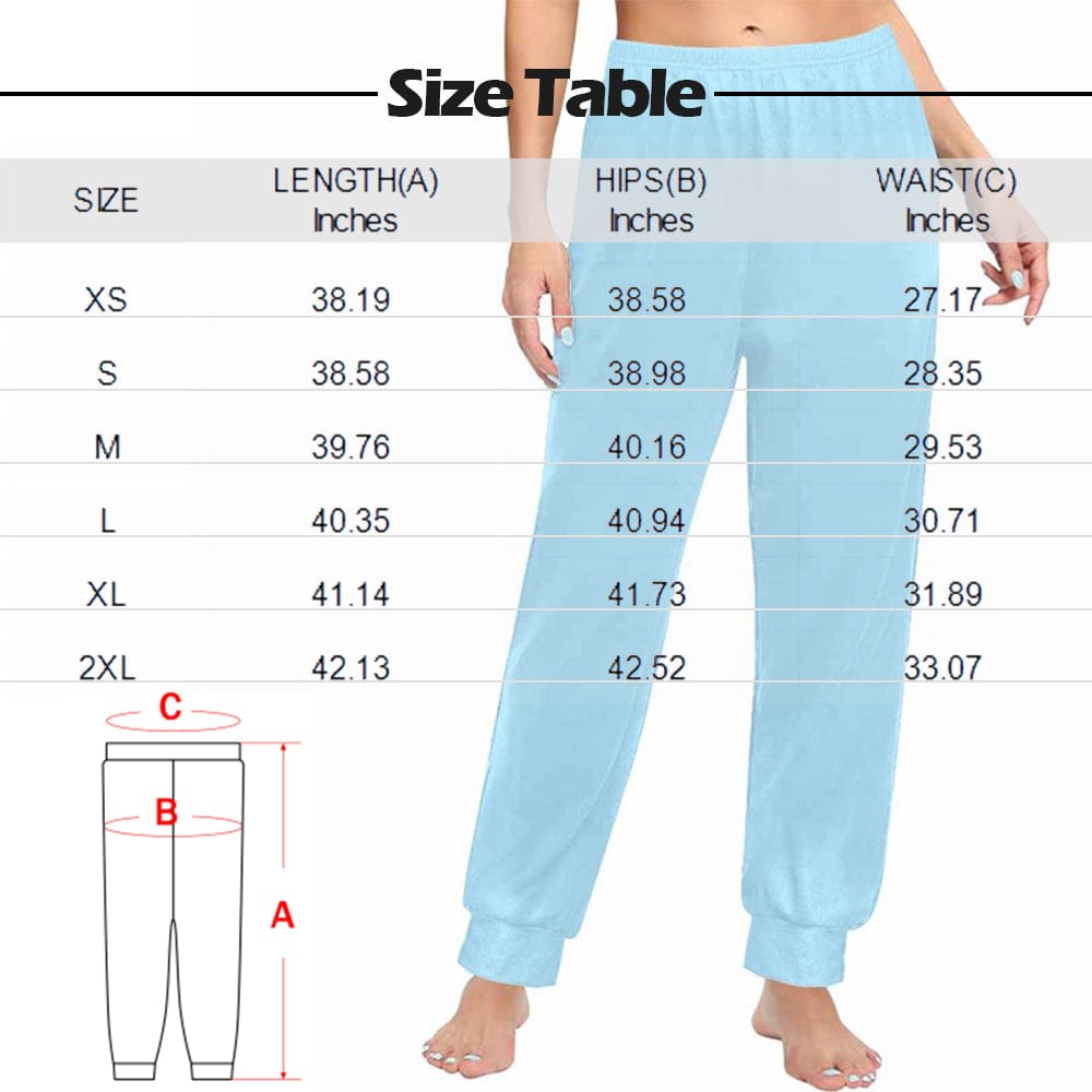 FacePajamas Pajama Shirt&Pants Custom Face Heart Red Long Pajama Shirt&Pants Personalized Women's Slumber Party Sleepwear