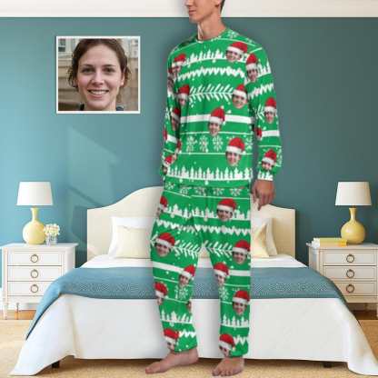 FacePajamas Pajama Custom Face Christmas Men's Pajamas