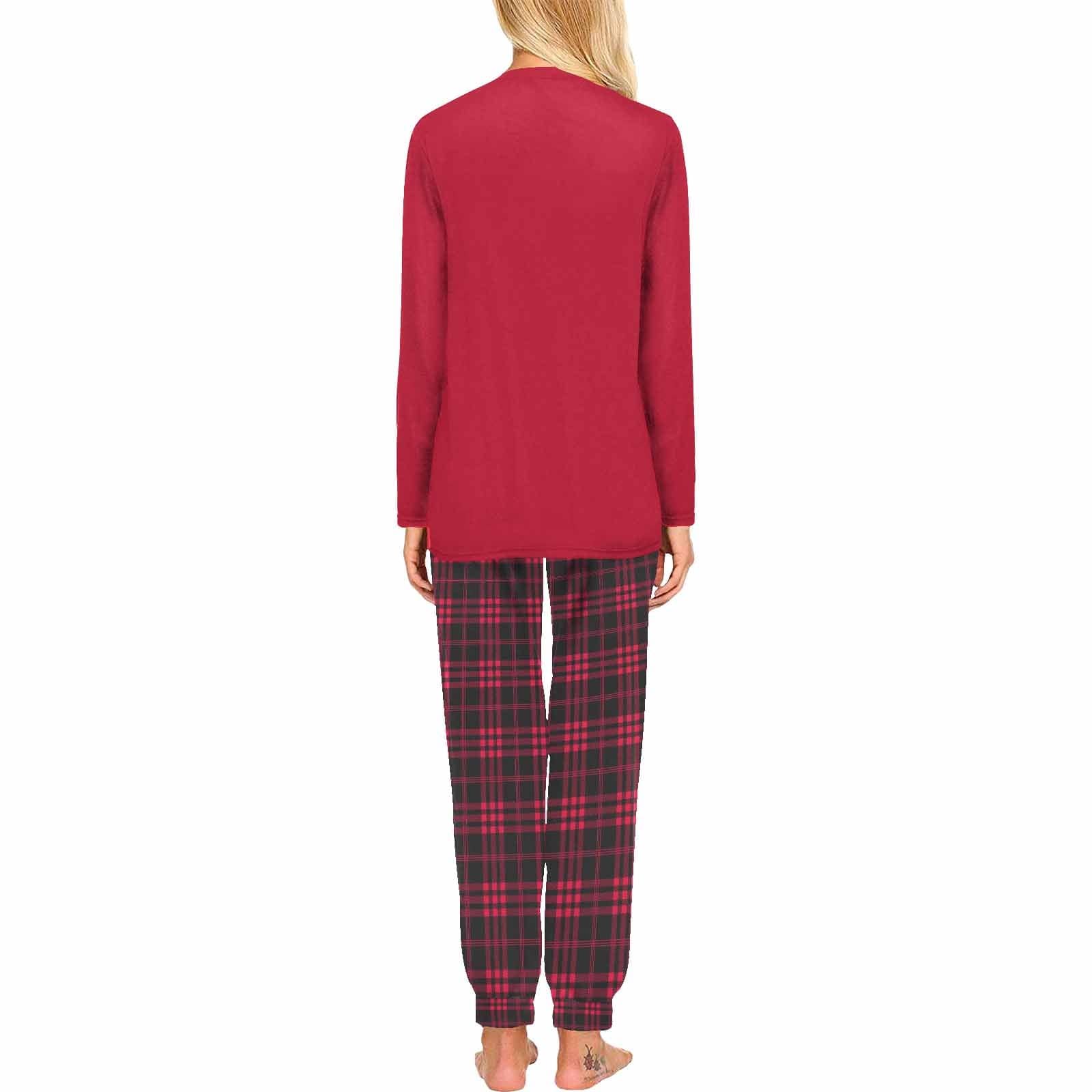 FacePajamas Custom Face Couple Pajamas Personalized Love Custom Image Couple Matching Crew Neck Long Sleeves Pajama Set