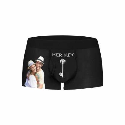 FacePajamas Mix Briefs Custom Face Key And Lock Men's Pocket Boxer Briefs&Women's High-cut Briefs