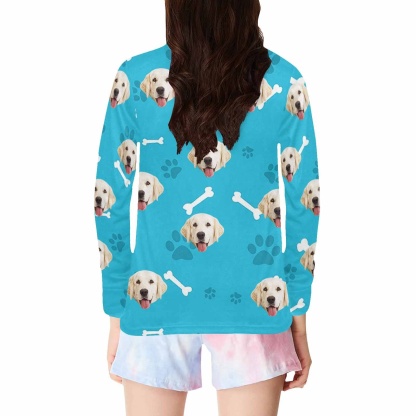 FacePajamas Pajama Shirt&Pants Custom Face Kids' All Over Print Pajama Top & Trousers Multiple Colors Pet Personalized Long Pajama Set