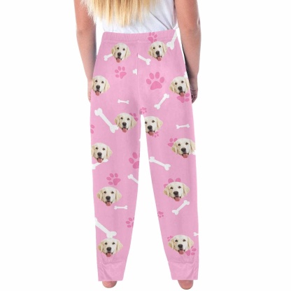 FacePajamas Pajama Shirt&Pants Custom Face Kids' All Over Print Pajama Top & Trousers Multiple Colors Pet Personalized Long Pajama Set
