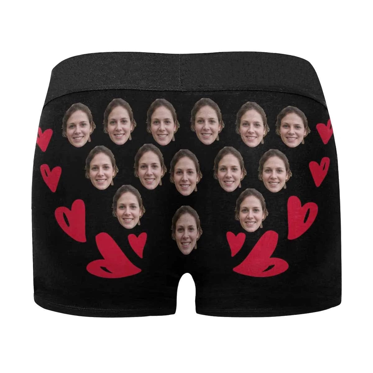 FacePajamas Mix Briefs Custom Face Let's Do It Women's Classic Thong&Men's Boxer Briefs Personalized Underwear For Couple Funny Gifts