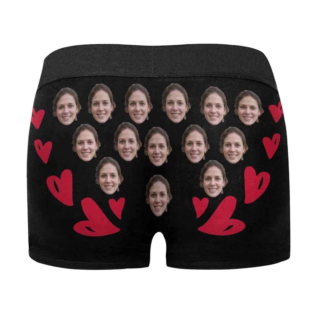 FacePajamas Mix Briefs Custom Face Let's Do It Women's Classic Thong&Men's Boxer Briefs Personalized Underwear For Couple Funny Gifts