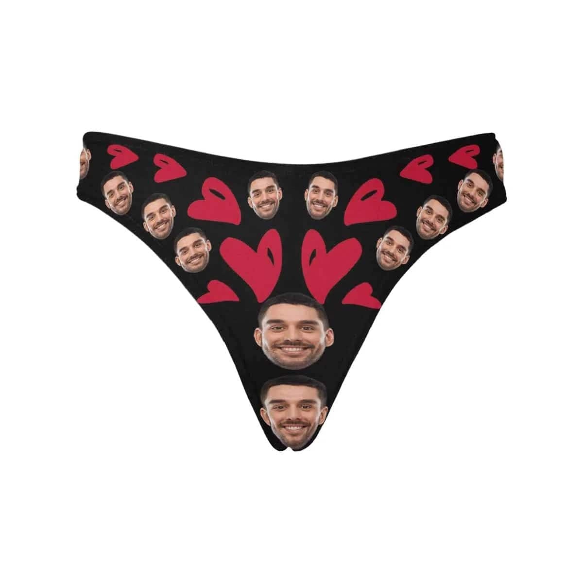 FacePajamas Mix Briefs Custom Face Let's Do It Women's Classic Thong&Men's Boxer Briefs Personalized Underwear For Couple Funny Gifts