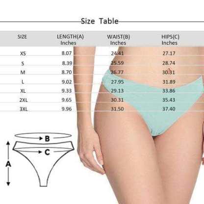 FacePajamas Mix Women Underwear Custom Women's Underwear Design Your Image Personalized Intimate Apparel Photo Booty Thongs Panties For Valentine's Day Gift