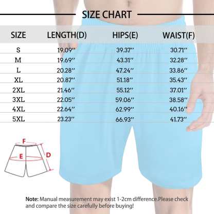 FacePajamas Pajama Shorts Custom Face Men's Pajama Shorts Personalized Love Sleepwear Shorts