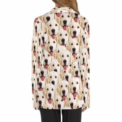 FacePajamas Pajama Custom Face My Lovely Dog Women's Long Sleeve Pajama Set Pajama Top&Pajama Bottom