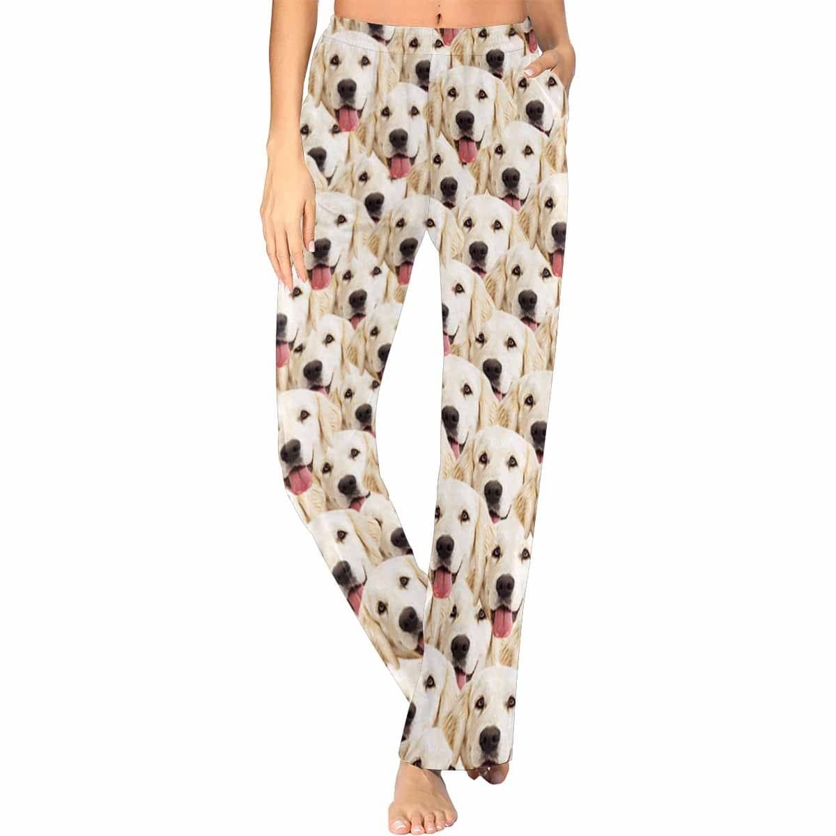 FacePajamas Pajama Custom Face My Lovely Dog Women's Long Sleeve Pajama Set Pajama Top&Pajama Bottom