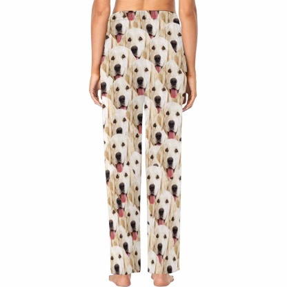 FacePajamas Pajama Custom Face My Lovely Dog Women's Long Sleeve Pajama Set Pajama Top&Pajama Bottom