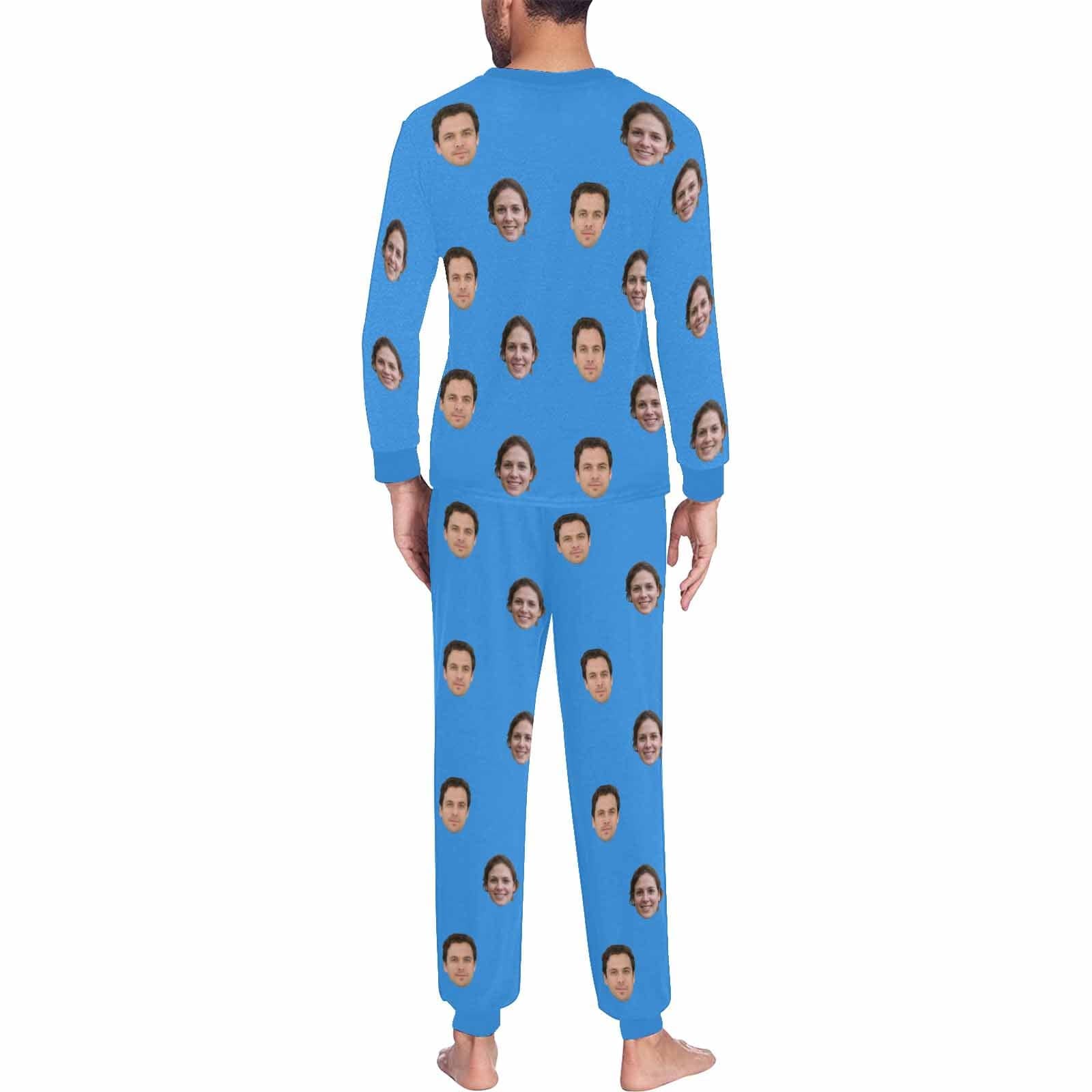 FacePajamas Pajama Custom Face My Valentine My Lover Couple Matching Pajamas