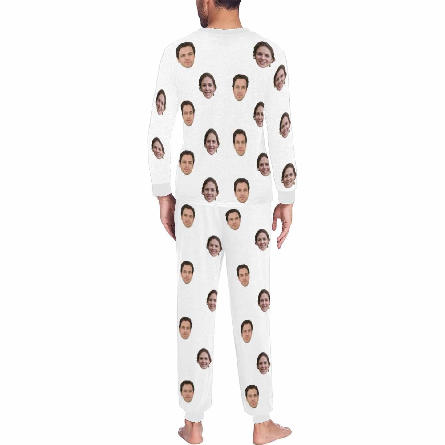 FacePajamas Pajama Custom Face My Valentine My Lover Couple Matching Pajamas
