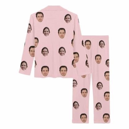 FacePajamas Pajama Custom Face My Valentine My Lover Couple Matching Pajamas