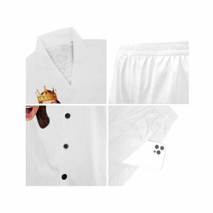 FacePajamas Pajama Custom Face&Name Sleepwear Pajamas Personalized Bride Women's V-Neck Short Pajama Set Wedding Party bridesmaids Pjs Set